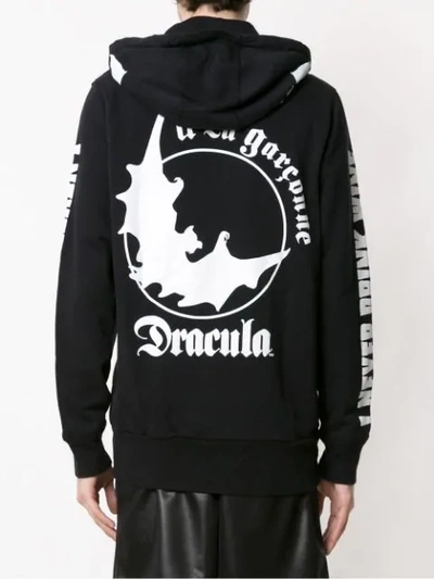 Shop À La Garçonne Hooded Drácula Sweatshirt In Black