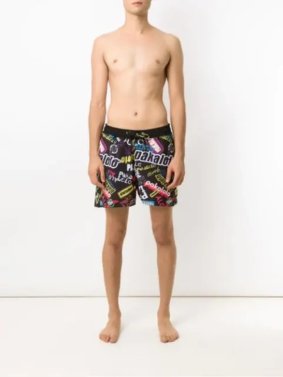 Shop Àlg X Pakalolo Track Shorts In Black