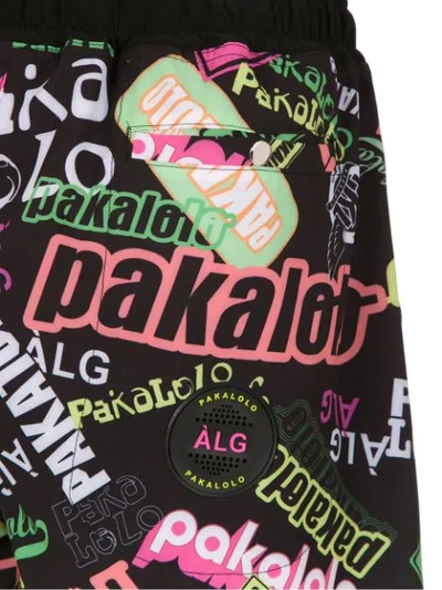 Shop Àlg X Pakalolo Track Shorts In Black