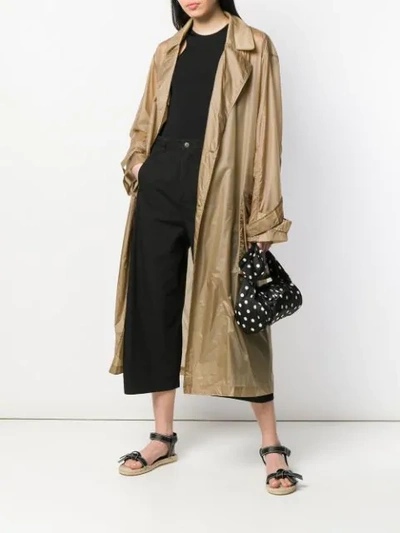 Shop Aa Spectrum Belted Trench Coat In Brown