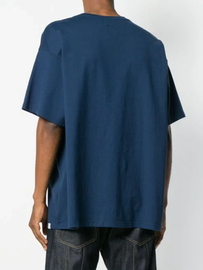 Shop Facetasm Oversize T-shirt In Blue