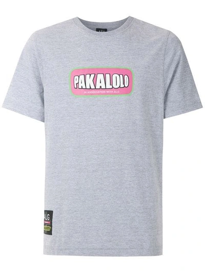 Shop Àlg Slogan Print T In Grey