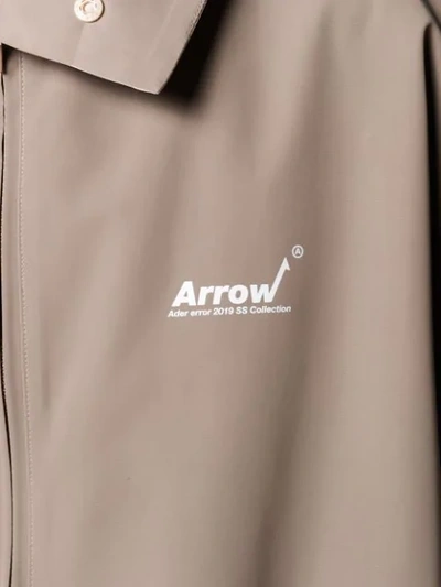 Shop Ader Error Arrow Oversized Jacket - Neutrals
