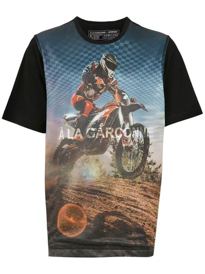 Shop À La Garçonne X Olympikus 'motorcross' T-shirt In Black