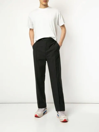 Shop Strateas Carlucci Repose Trousers In Grey