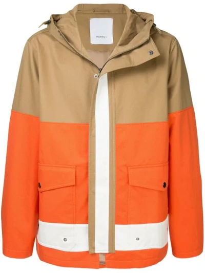 Shop Ports V Hooded Coat In Brown