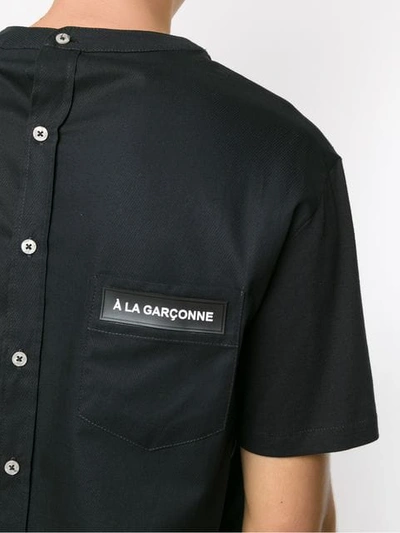 Shop À La Garçonne + Hering T-shirt In Black
