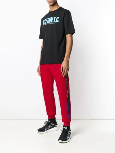 Shop Ktz Signature Printed Track Pants In Red