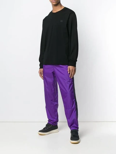 ACNE STUDIOS 长袖圆领套头衫 - 黑色