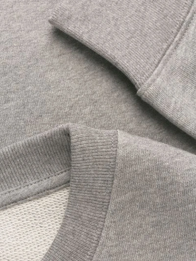 Shop Acne Studios Oversized Face Patch Sweatshirt In Grey