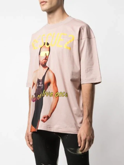 Shop Vivienne Westwood 'rescue' T-shirt In Pink