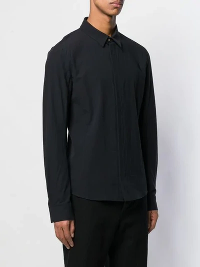 Shop Individual Sentiments Woven Basic Shirt In Black
