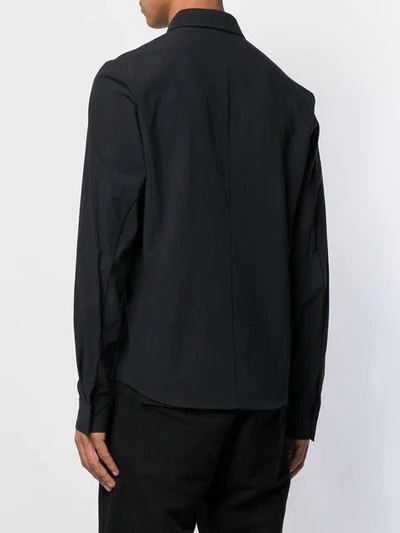 Shop Individual Sentiments Woven Basic Shirt In Black