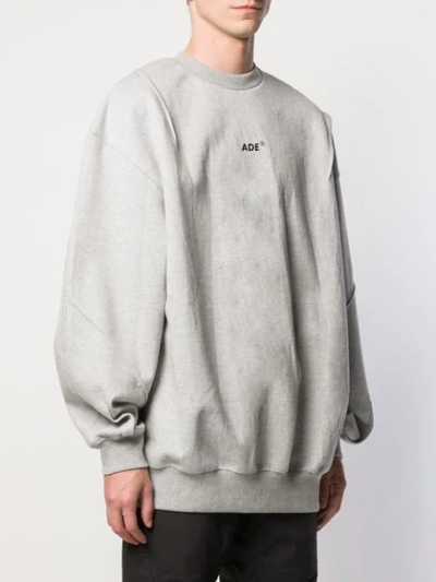 Shop Ader Error Logo Sweatshirt In Grey