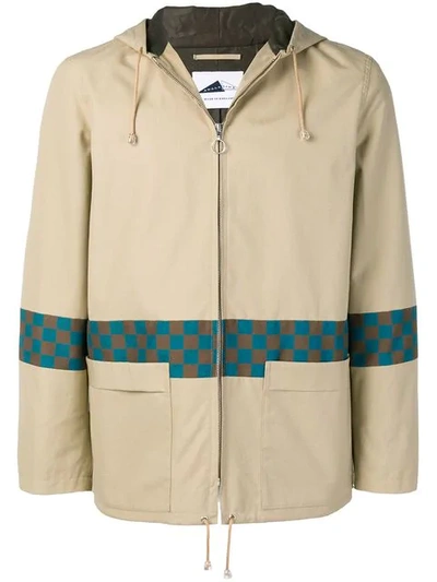 Shop Anglozine Pause Windbreaker In Neutrals