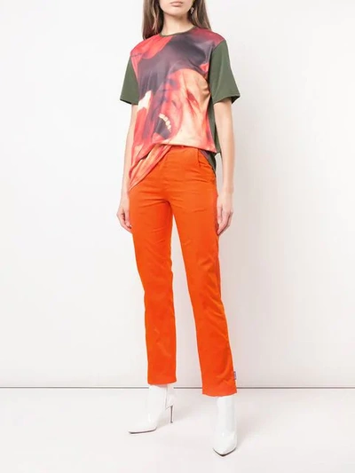 Shop Anton Belinskiy Slim-fit Trousers In Orange