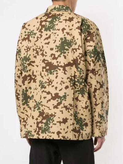 Shop We11 Done Camouflage Jacket In Neutrals
