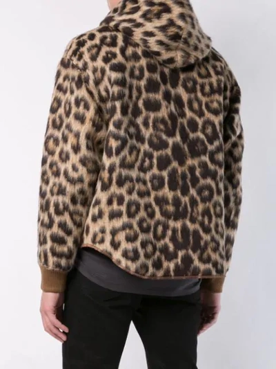 Shop R13 Leopard Hoodie In Multicolour