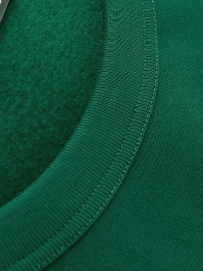 Shop Acne Studios Fairview Face Sweatshirt In Green