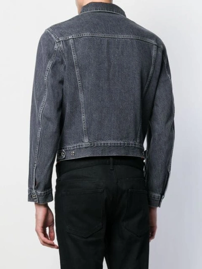 Shop Helmut Lang Masc Denim Jacket In Grey