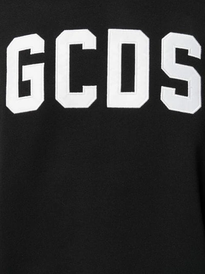 Shop Gcds Logo Print Sweatshirt In Black