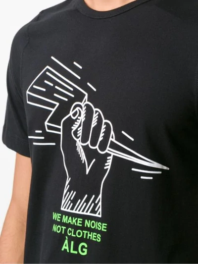 Shop Àlg Camiseta Make Noise - Preto In Black