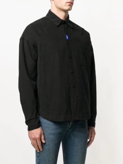Shop Ader Error Oversized Shirt - Black