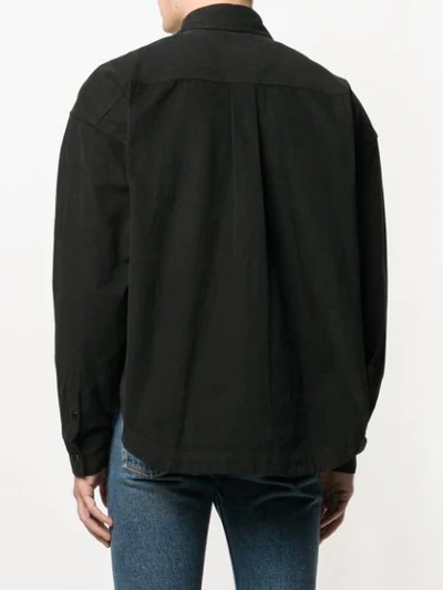 Shop Ader Error Oversized Shirt - Black