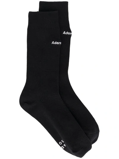 Shop Ader Error Classic Logo Socks - Black