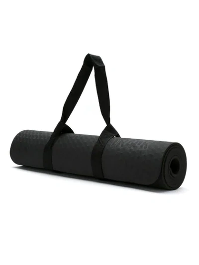 Shop Track & Field Logo Printed Yoga Mat In Black