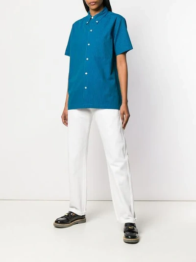 Shop Anglozine Boshier Short-sleeve Shirt In Blue