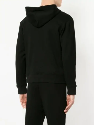 Shop Dion Lee Chevron Zip Hoodie - Black