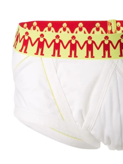 Shop Walter Van Beirendonck Wonderwear Briefs - White