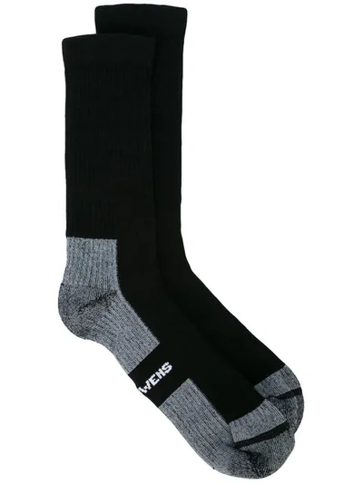 Shop Rick Owens Dirt Aw18 Socks In Dark Dust