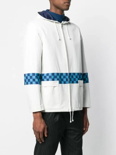 Shop Anglozine 'pause' Windbreaker In White