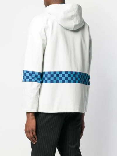 Shop Anglozine 'pause' Windbreaker In White