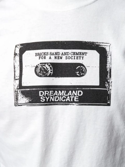 Shop Dreamland Syndicate Tape Print T-shirt - White