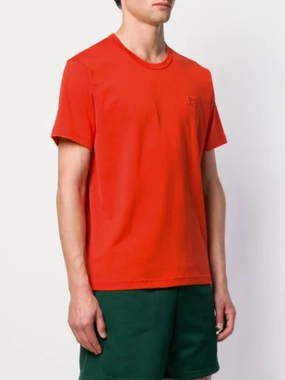 Shop Acne Studios Nash Face T-shirt In Red