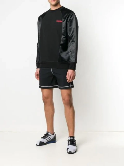 Shop Adidas Originals By Alexander Wang Inside Out Shorts In Black