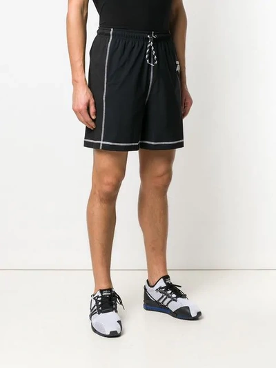 Shop Adidas Originals By Alexander Wang Inside Out Shorts In Black