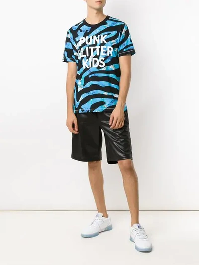 ÀLG CAMISETA ZEBRA TIE DYE - 蓝色