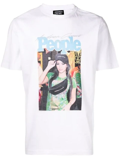 Shop Andrea Crews Printed T In White