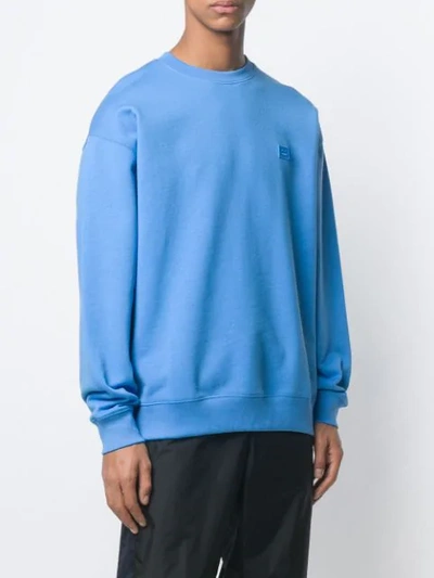 Shop Acne Studios Oversized Sweatshirt In Blue