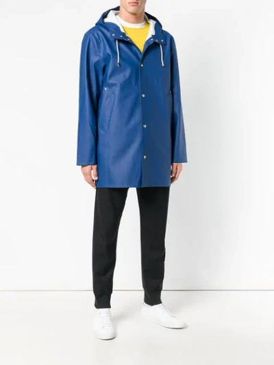 Shop Stutterheim Stockholm Rain Coat - Blue