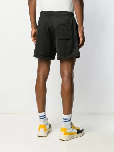 Shop Acne Studios Face Patch Shorts In 900-black