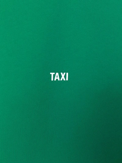 Shop Helmut Lang Printed Logo Taxi Hoodie - Green