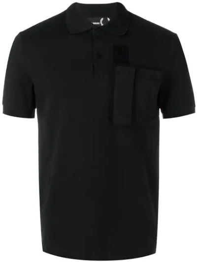 Shop Fred Perry Cargo Pocket Polo Shirt In 102 Black