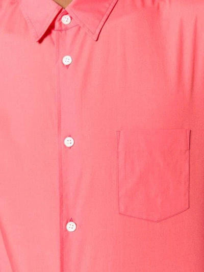 Shop Comme Des Garçons Shirt Logo Print Shirt In Red