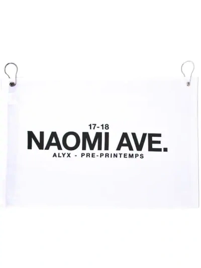 Shop Alyx Logo Print Towel In White