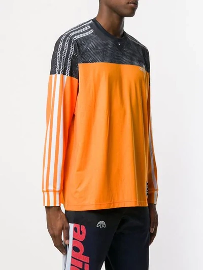 Shop Adidas Originals By Alexander Wang Mesh Detail T In Orange